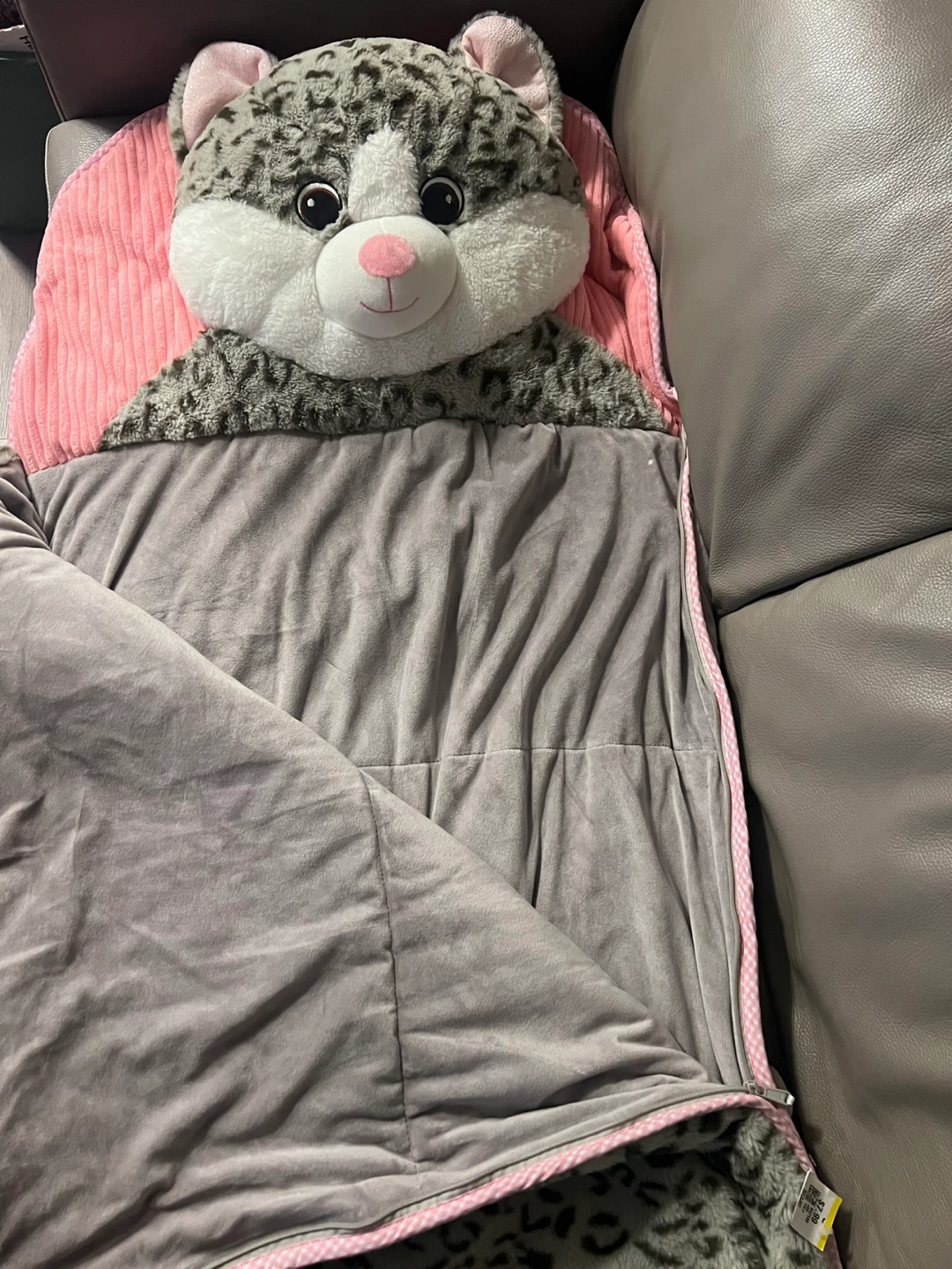 Cat Sleeping Bag for kids, used once - photo 3