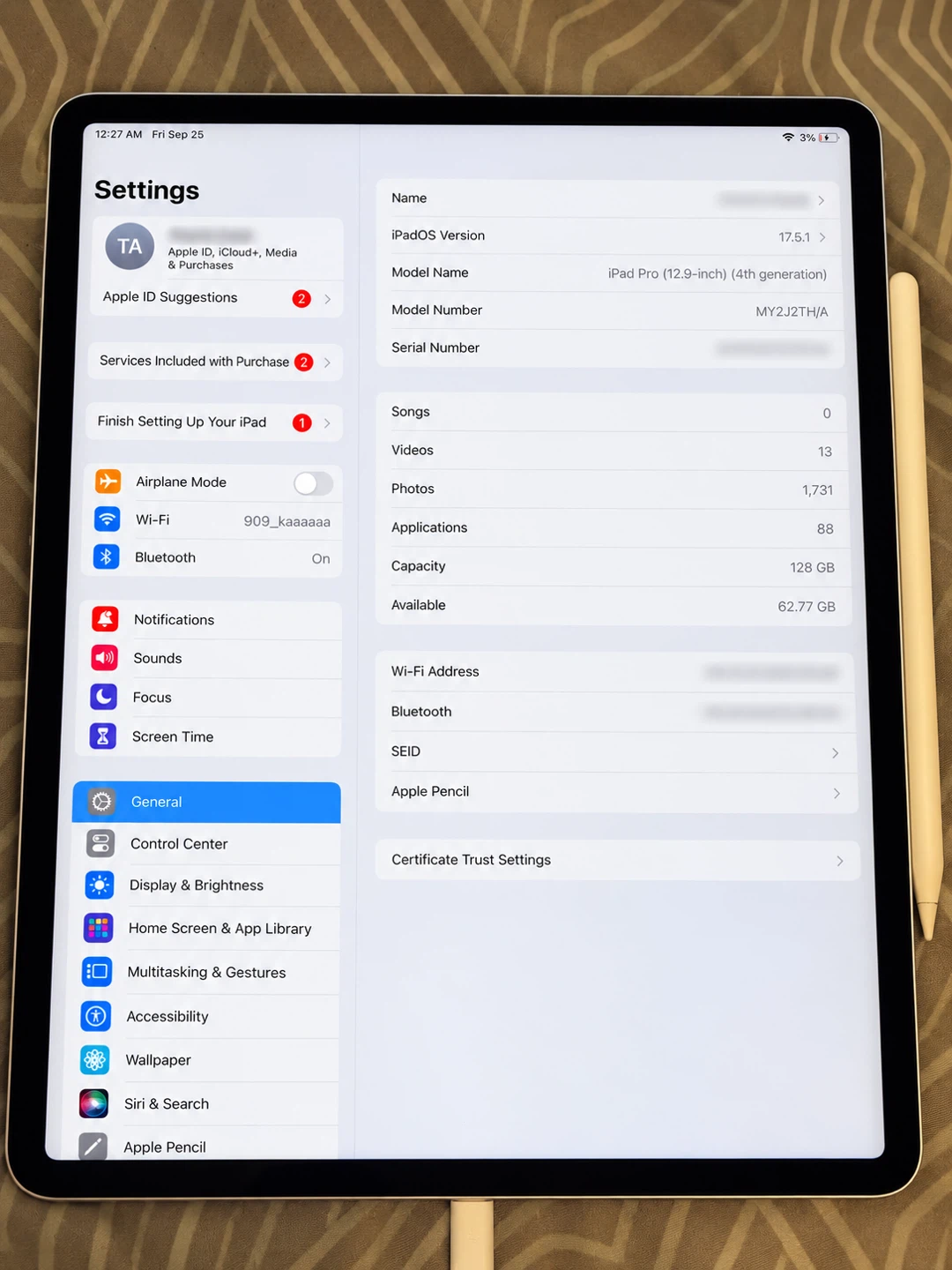 Apple iPad Pro 12.9-inch 4th Generation 128GB with pen - photo 2