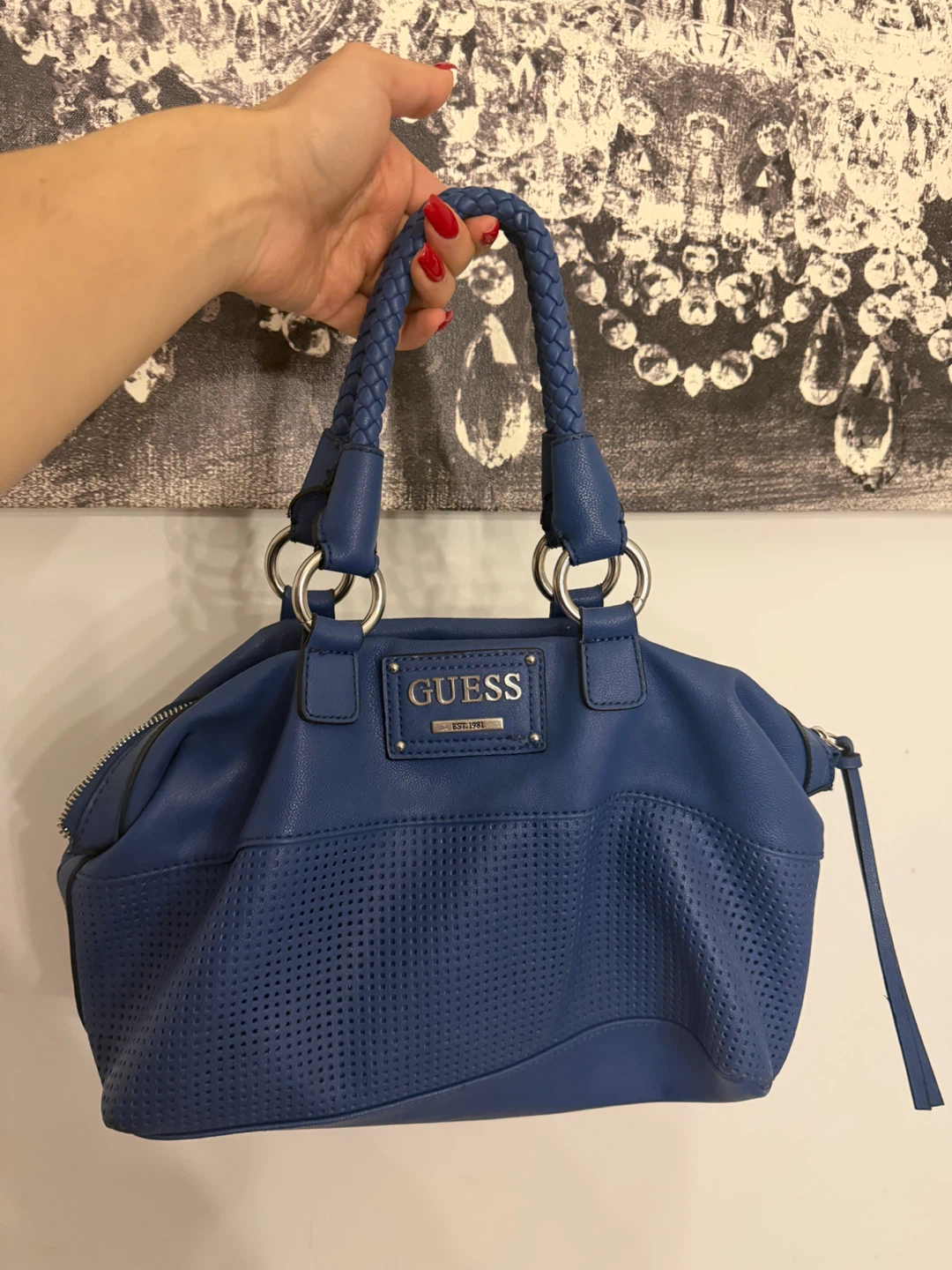 Blue GUESS Handbag