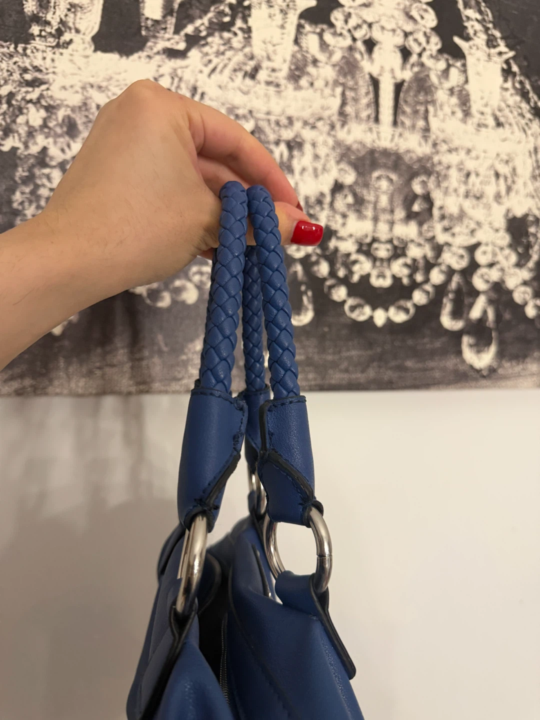 Blue GUESS Handbag - photo 4