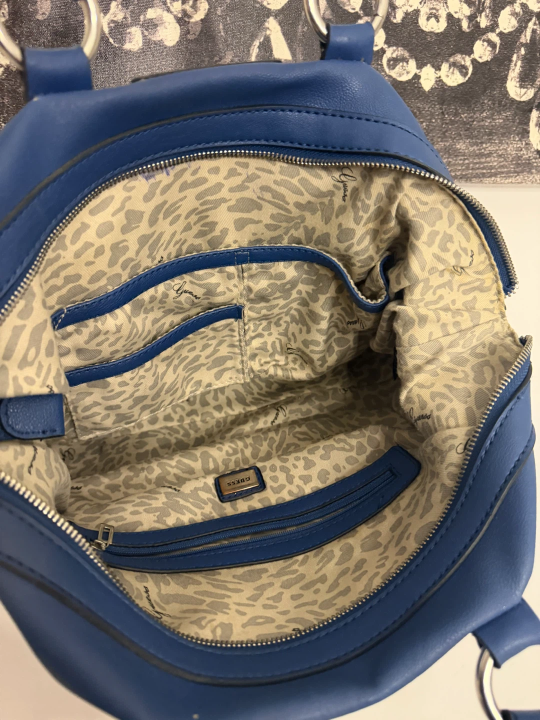 Blue GUESS Handbag - photo 5