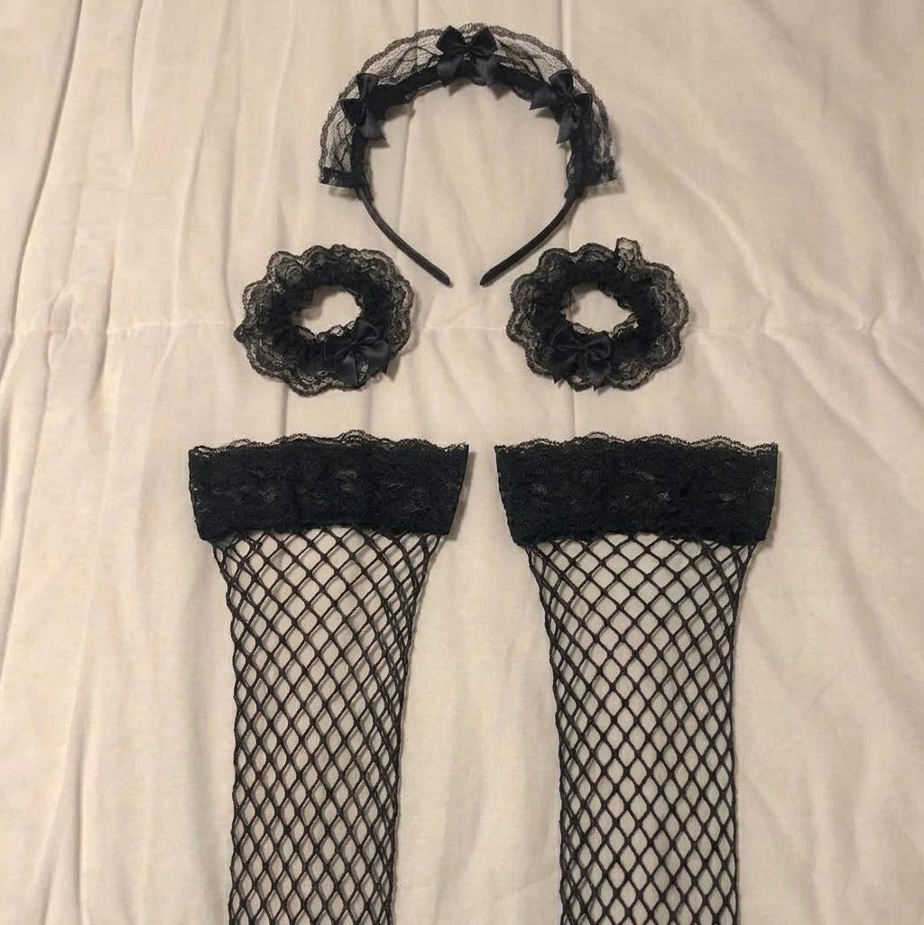 Maid Inspired Gothic style Lingerie Set - photo 3