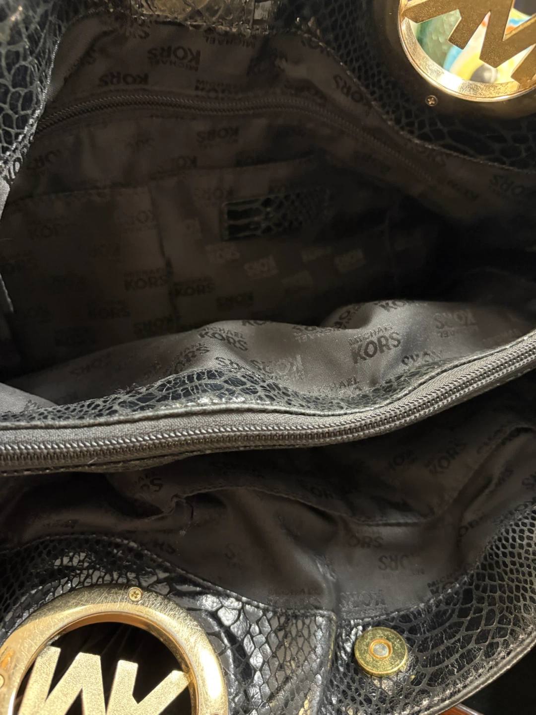 Michael Kors Fulton Python-Embossed Leather Hobo Bag - photo 3
