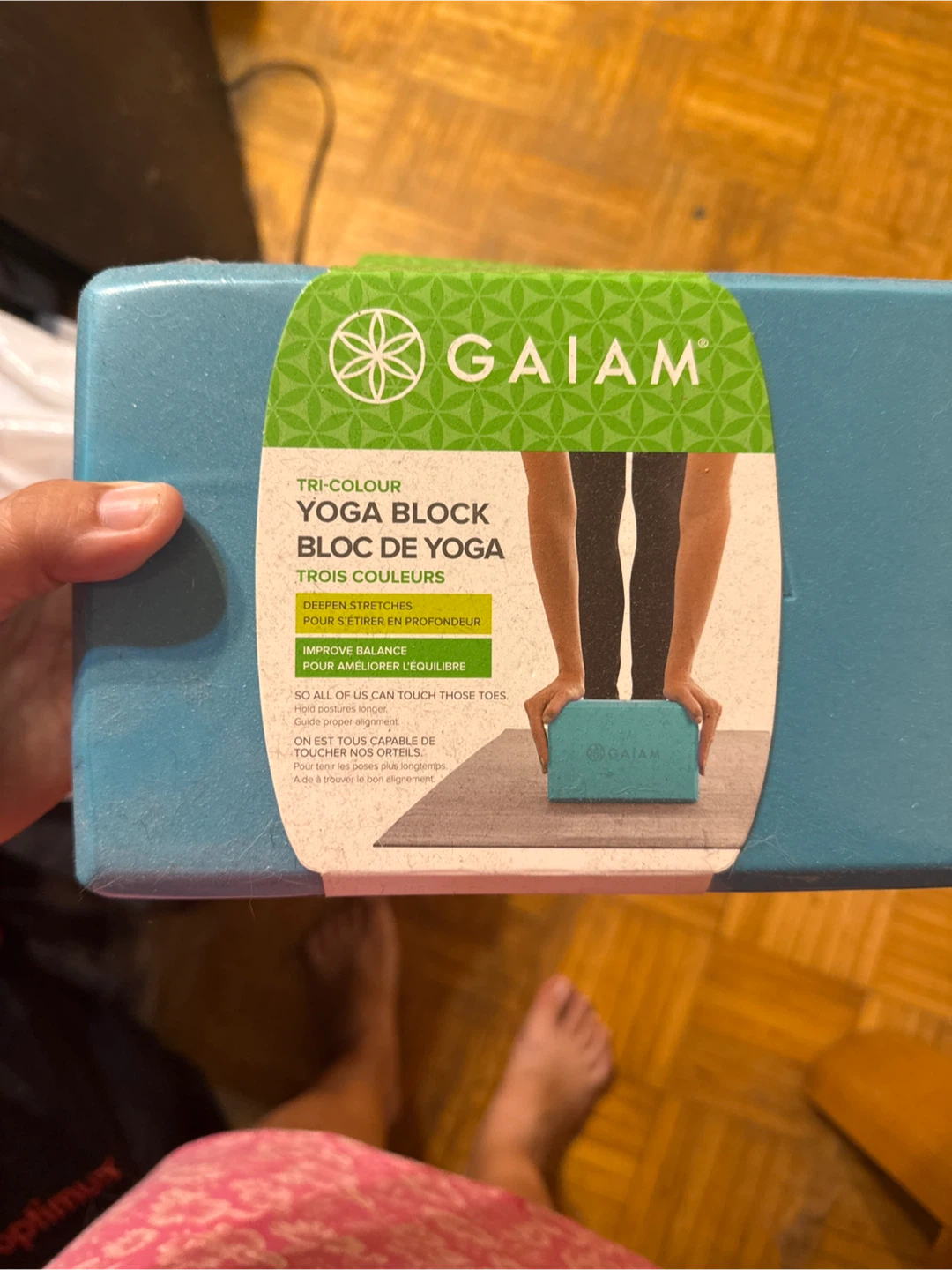 Gaiam Tri-Colour Yoga Block
