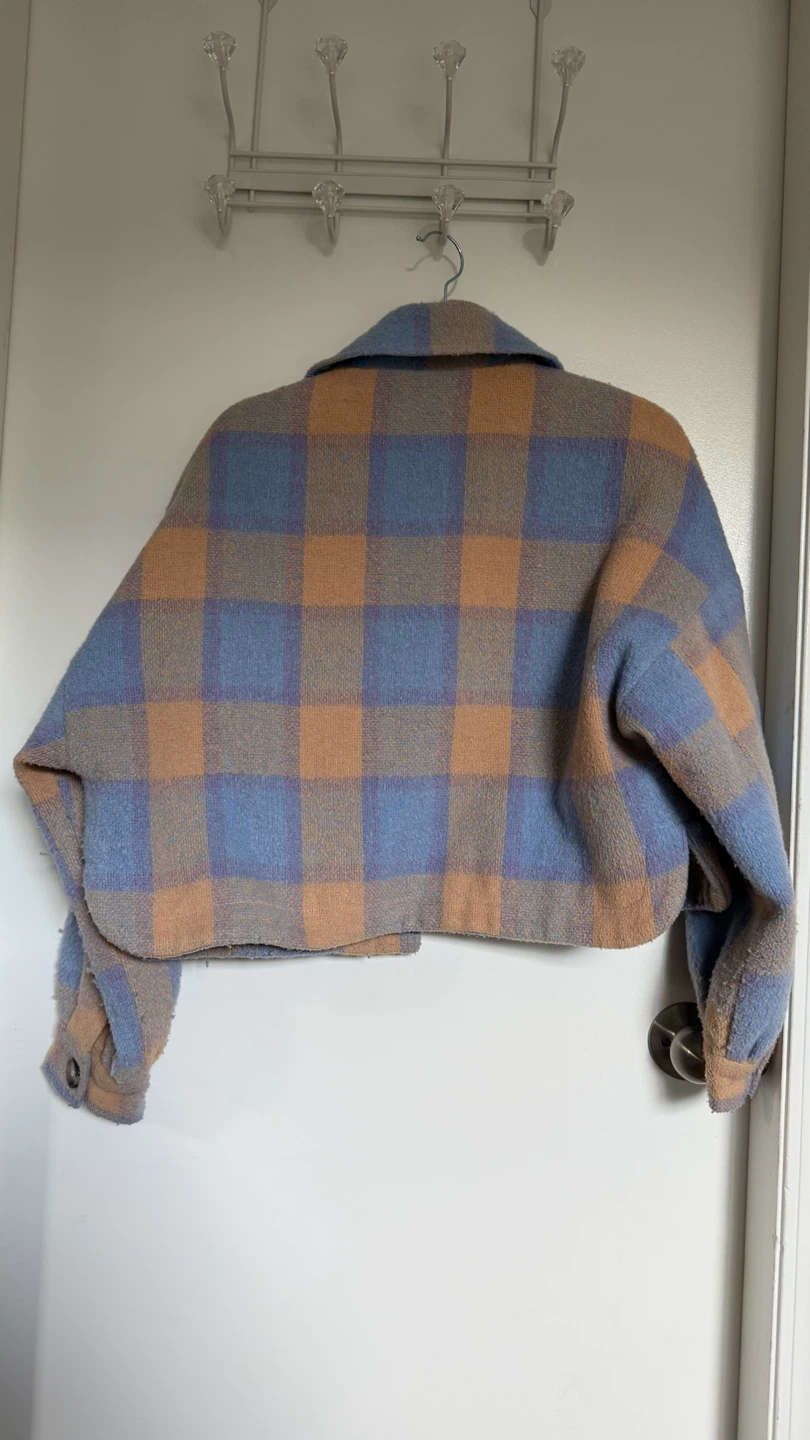 Garage Plaid Cropped Jacket - photo 3
