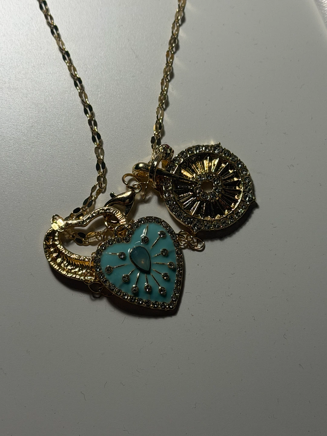 Gold-Tone Multi-Charm Necklace - photo 2