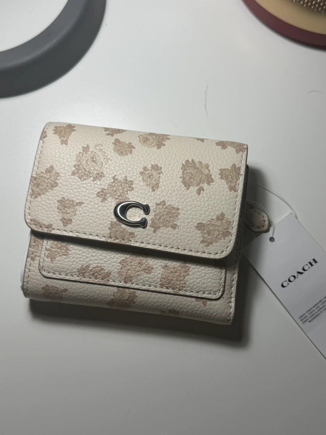 Coach Mila Small Flap Wallet - Chalk Multi
