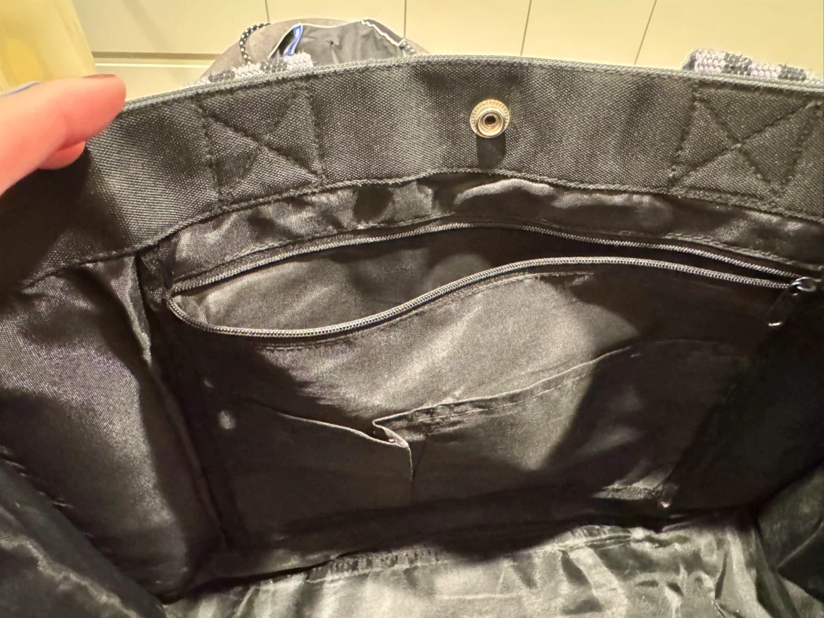 Black Canvas Tote Bag - photo 3
