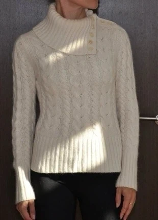 Cream 100% lamb wool Sweater - photo 3