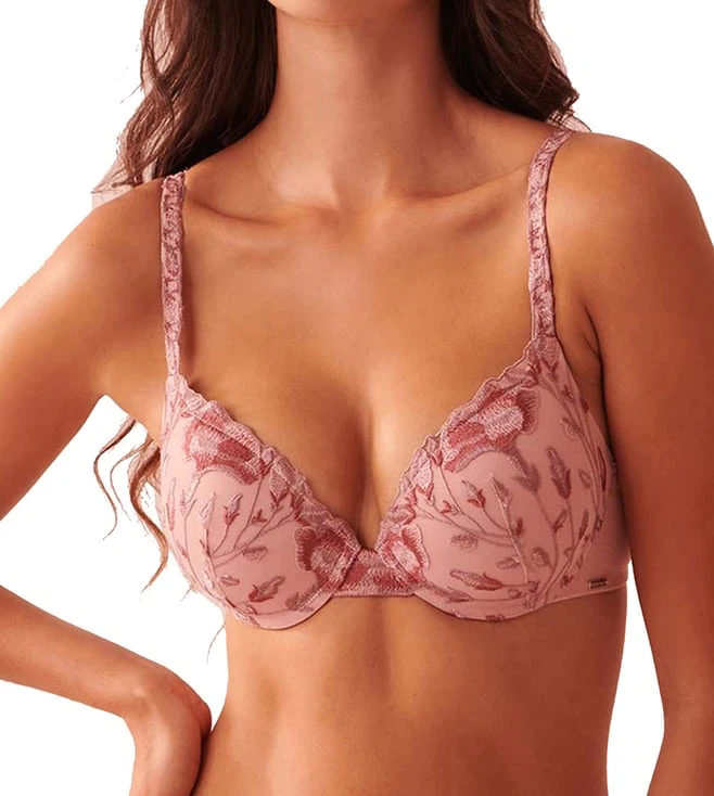 La Vie en Rose Embroidered Bra