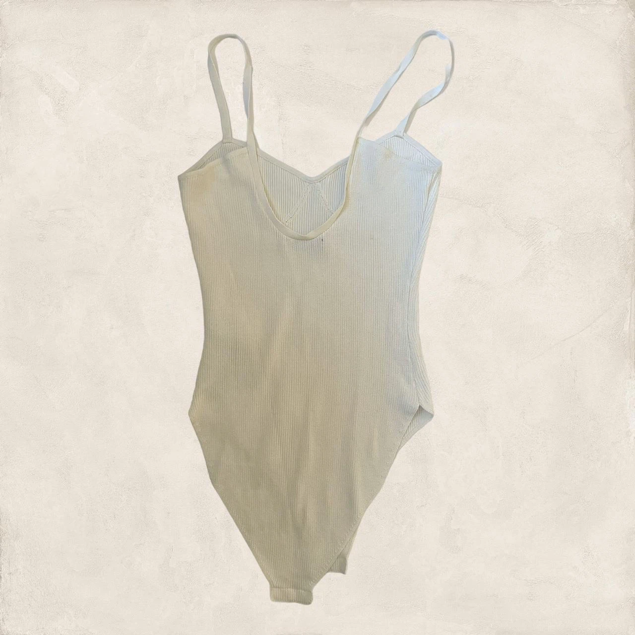Zara White Ribbed Bodysuit - photo 2