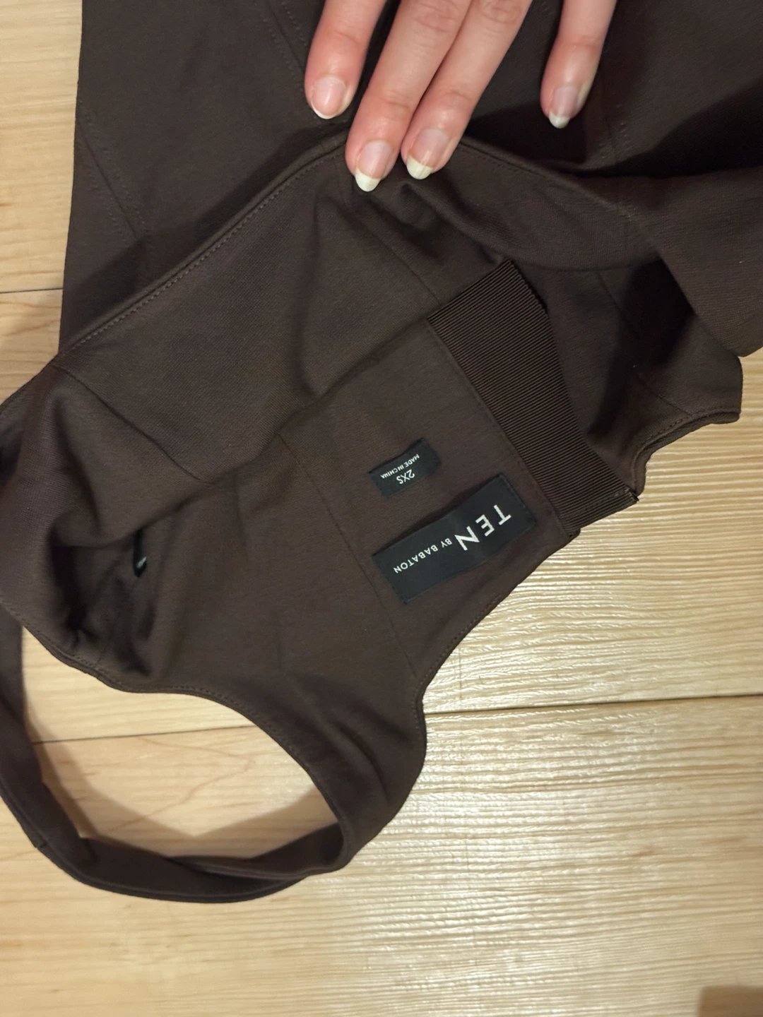Aritzia Babaton Ten Brown Corset Crop Top - photo 3