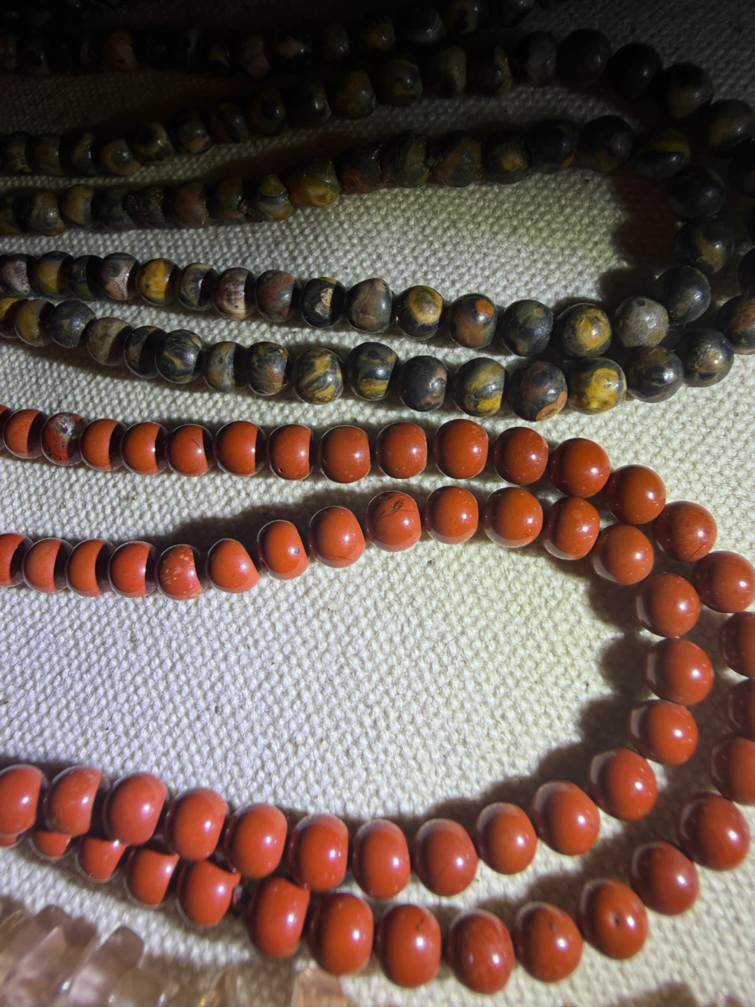 Set of four natural stone bead necklaces - photo 3
