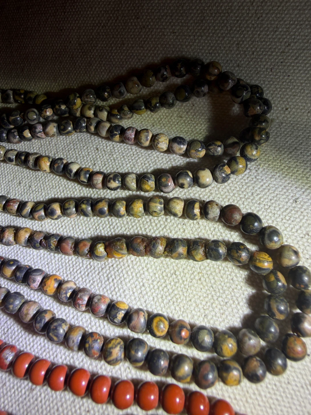 Set of four natural stone bead necklaces - photo 4