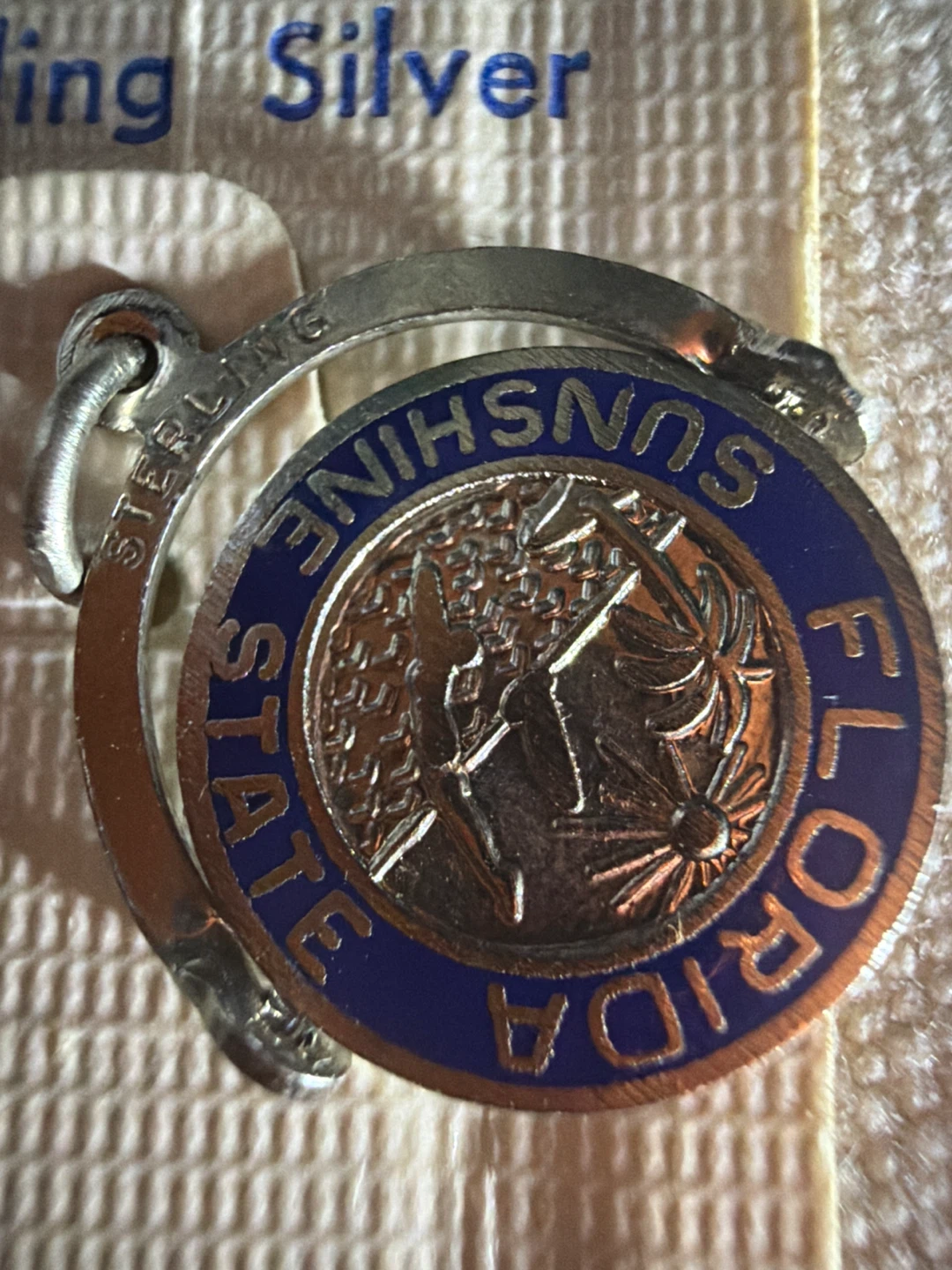 Vintage Florida Sterling Silver Spinning Charm - photo 3