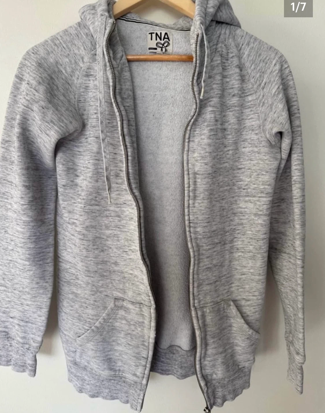 TNA Grey Full-Zip Hoodie