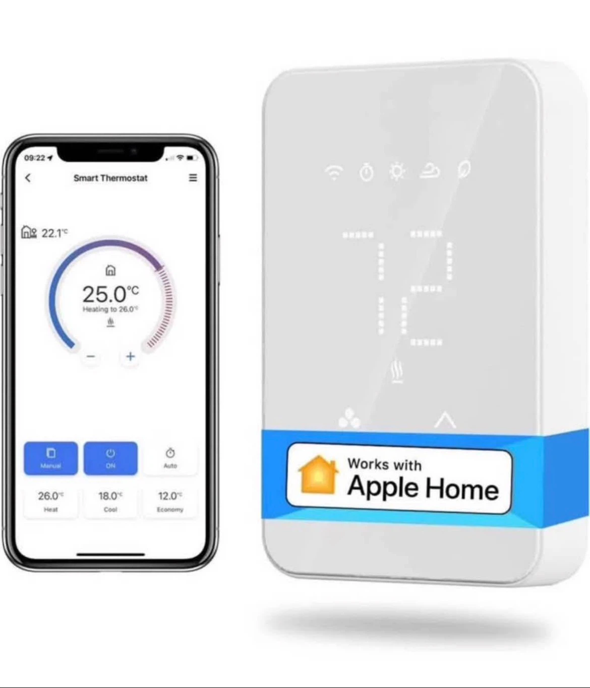 Meross Smart Wi-Fi Thermostat for Electric Heating