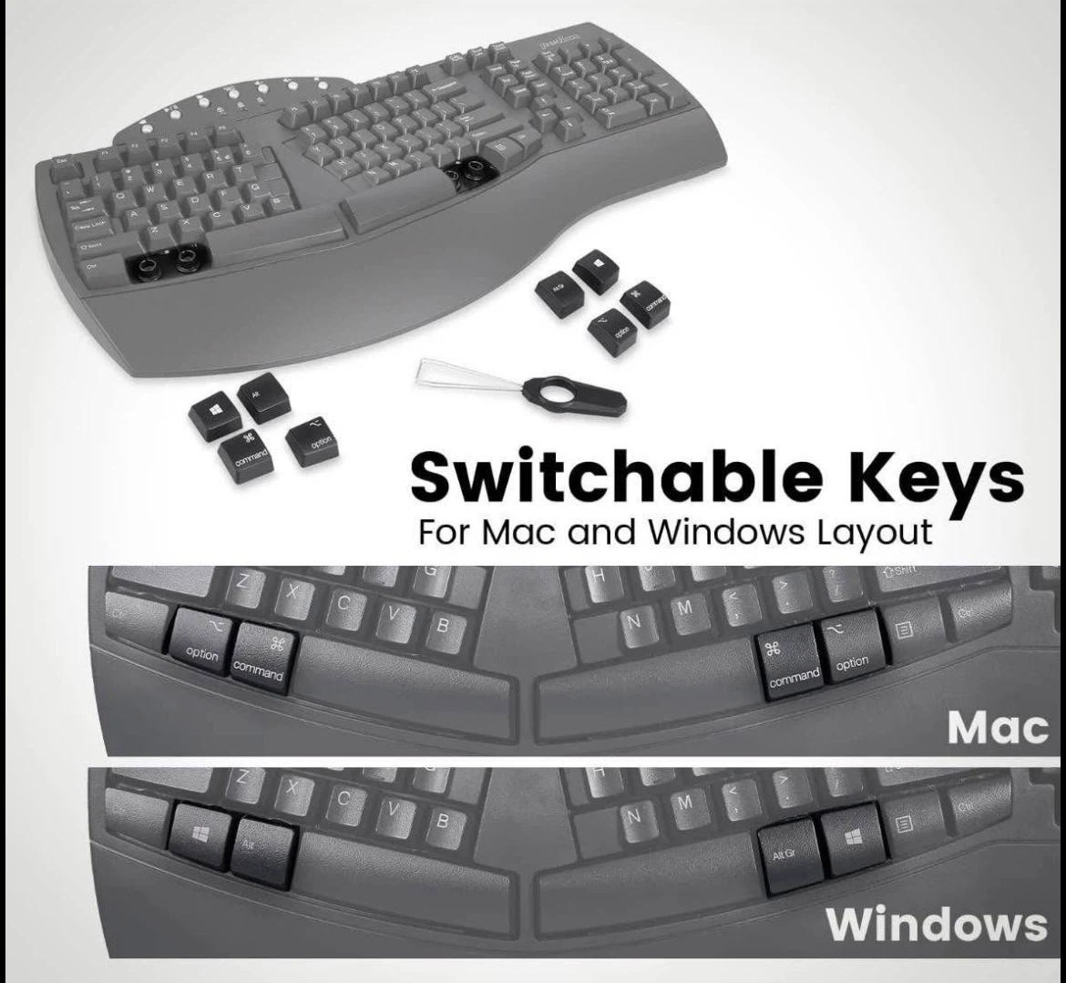 Perixx PERIBOARD-612 Wireless Ergonomic Keyboard - photo 5