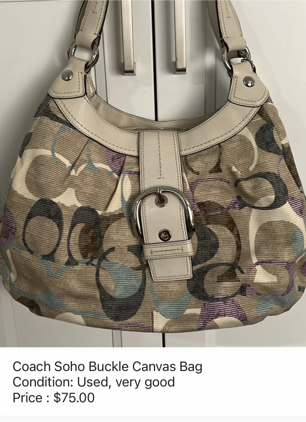 Coach Soho Buckle Canvas Bag
