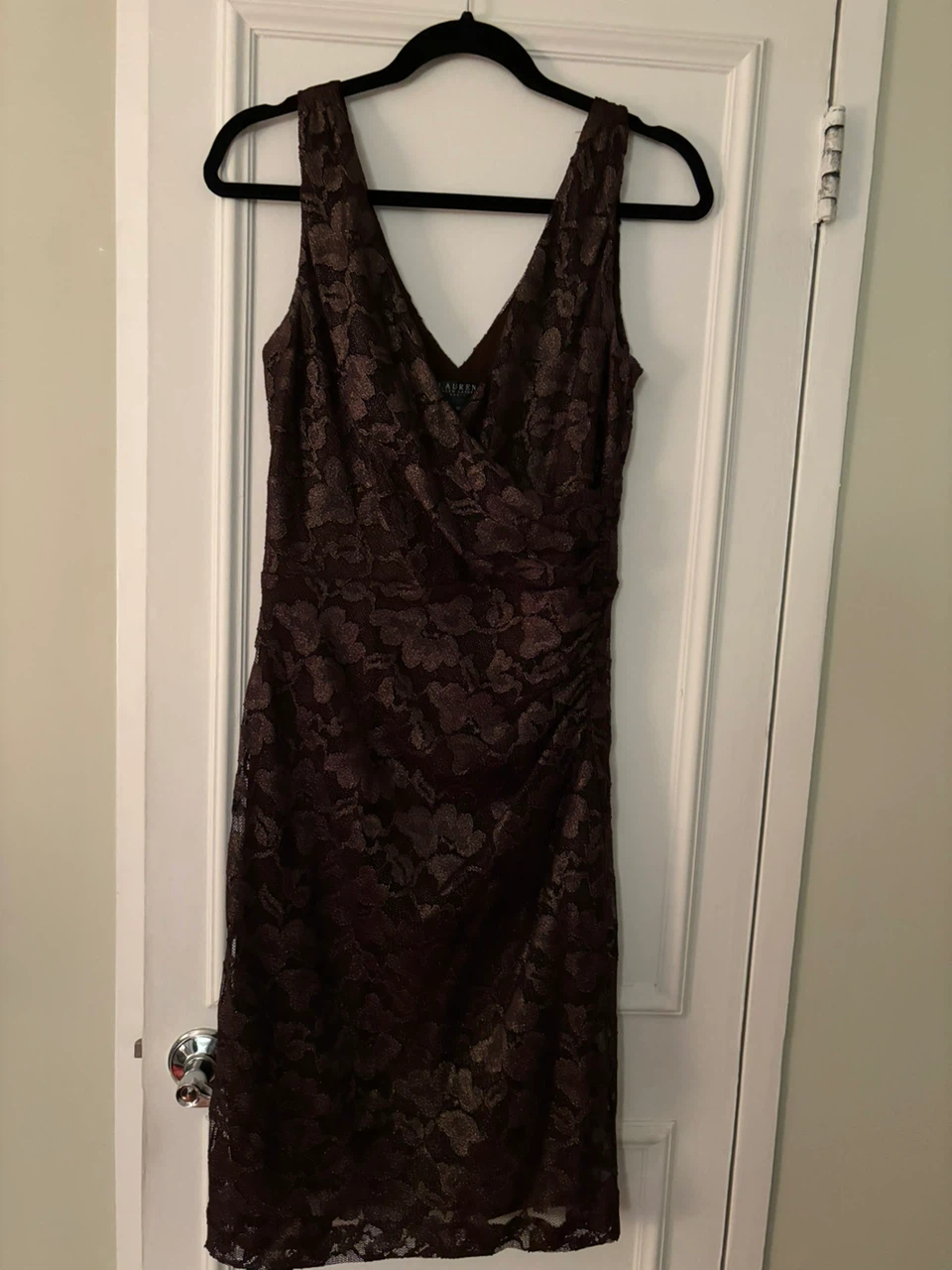Ralph Lauren Brown Lace Dress