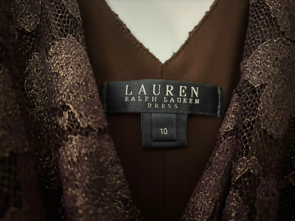 Ralph Lauren Brown Lace Dress - photo 2