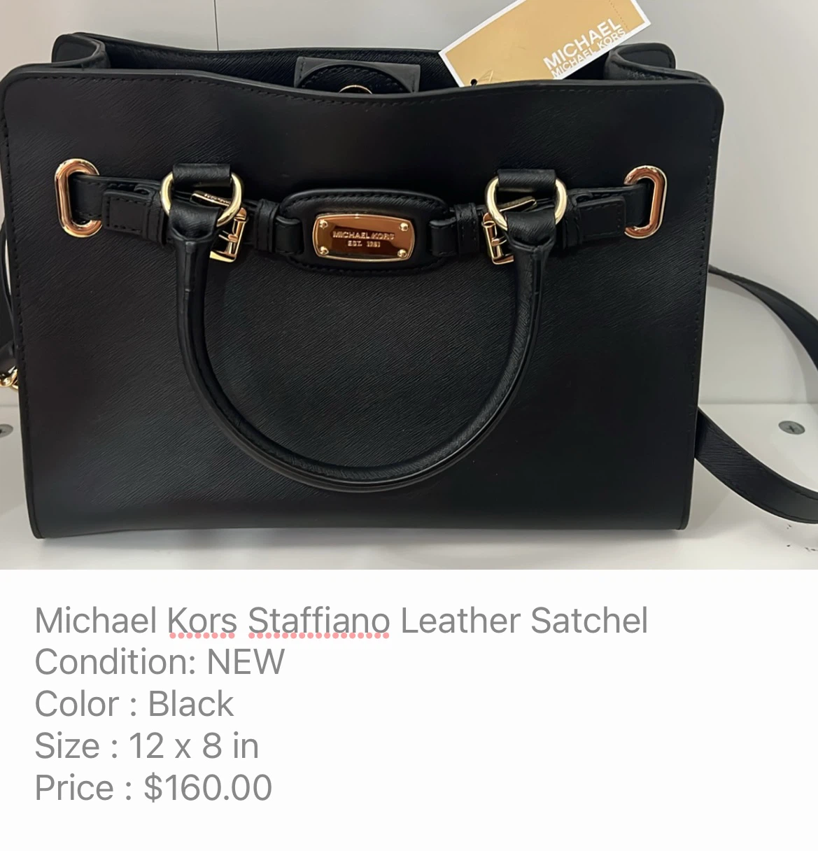 Michael Kors Saffiano Leather Satchel