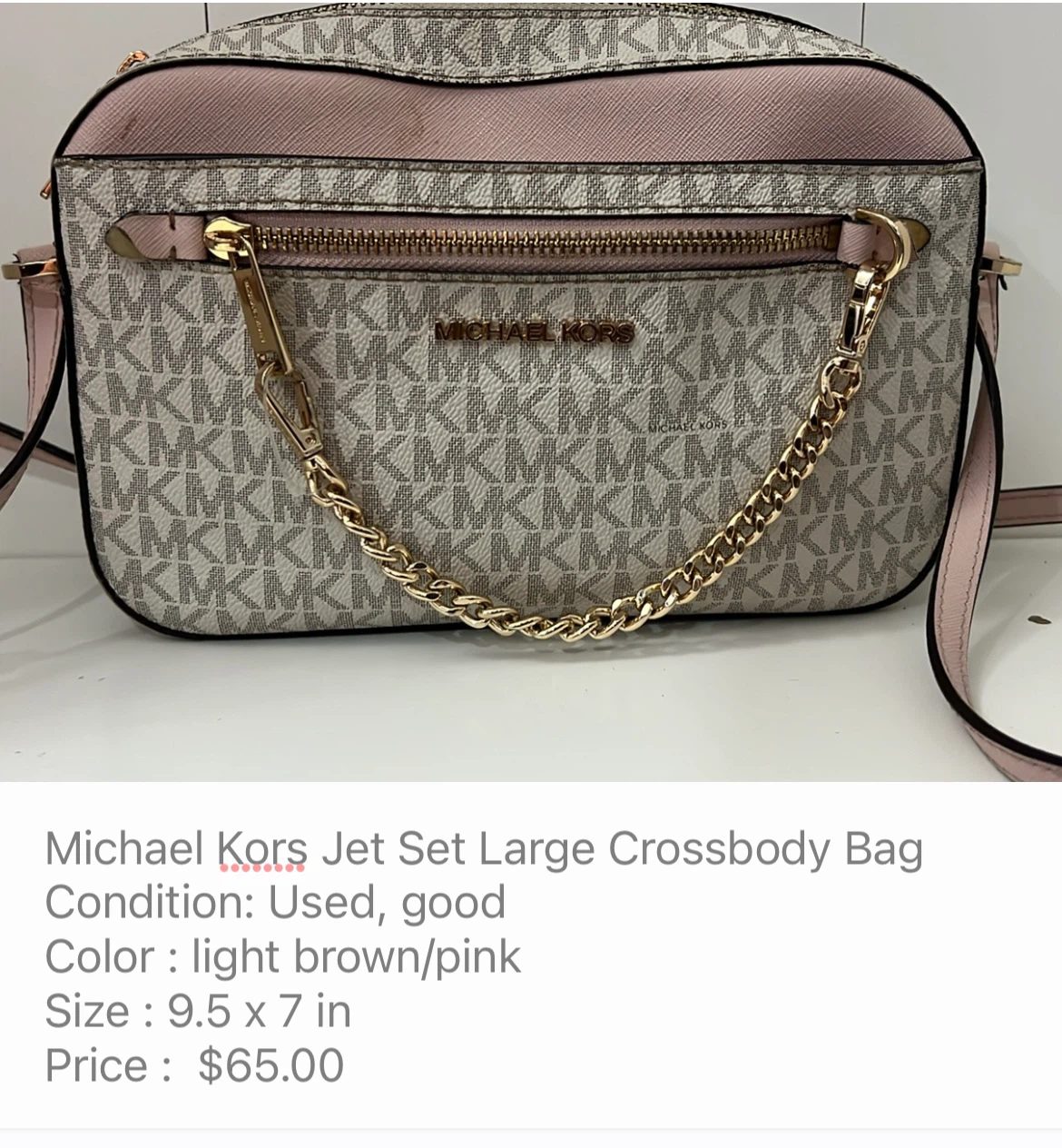 Michael Kors Jet Set Large Crossbody Bag