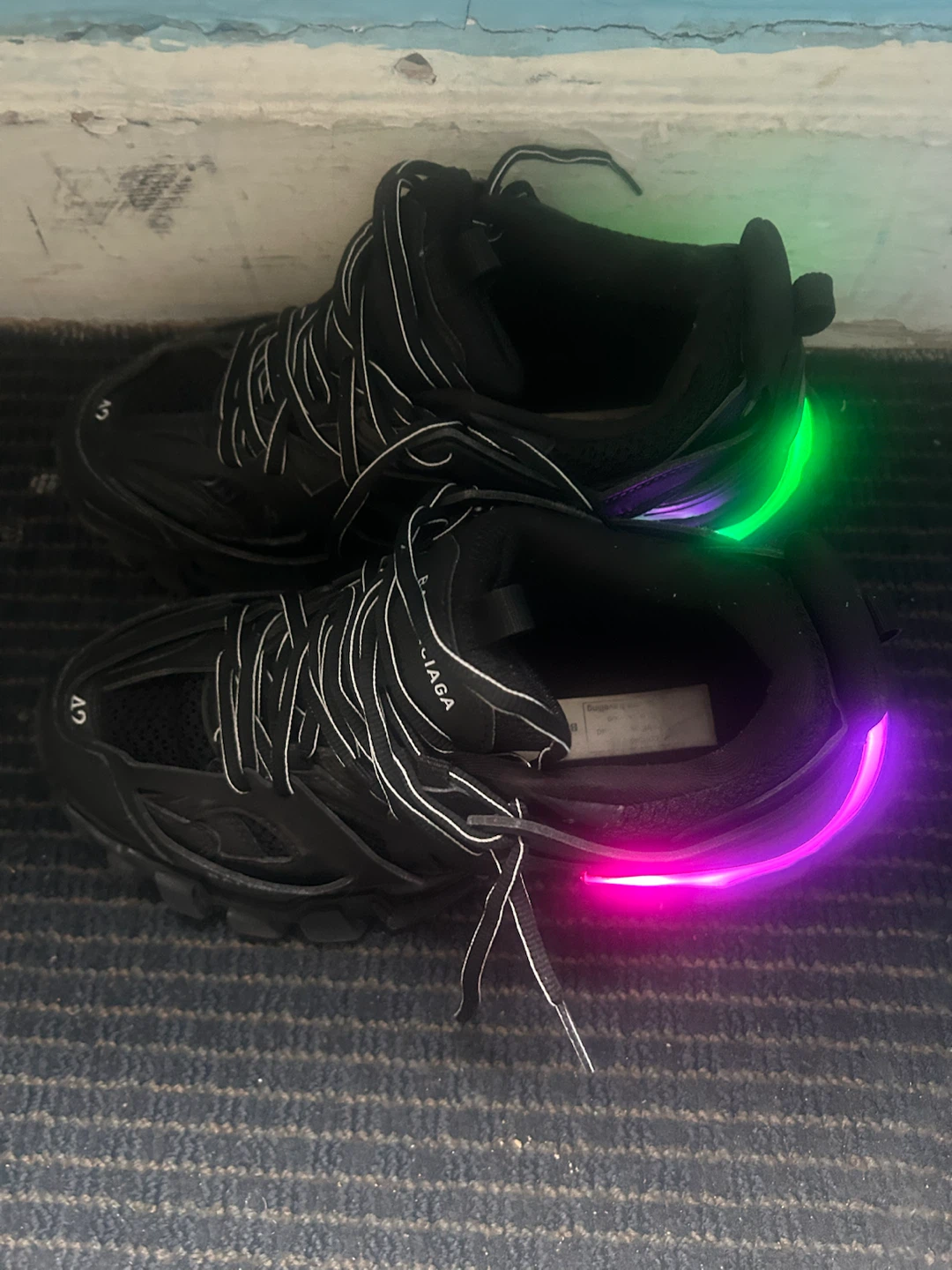 Balenciaga Track LED Sneakers Black - photo 2