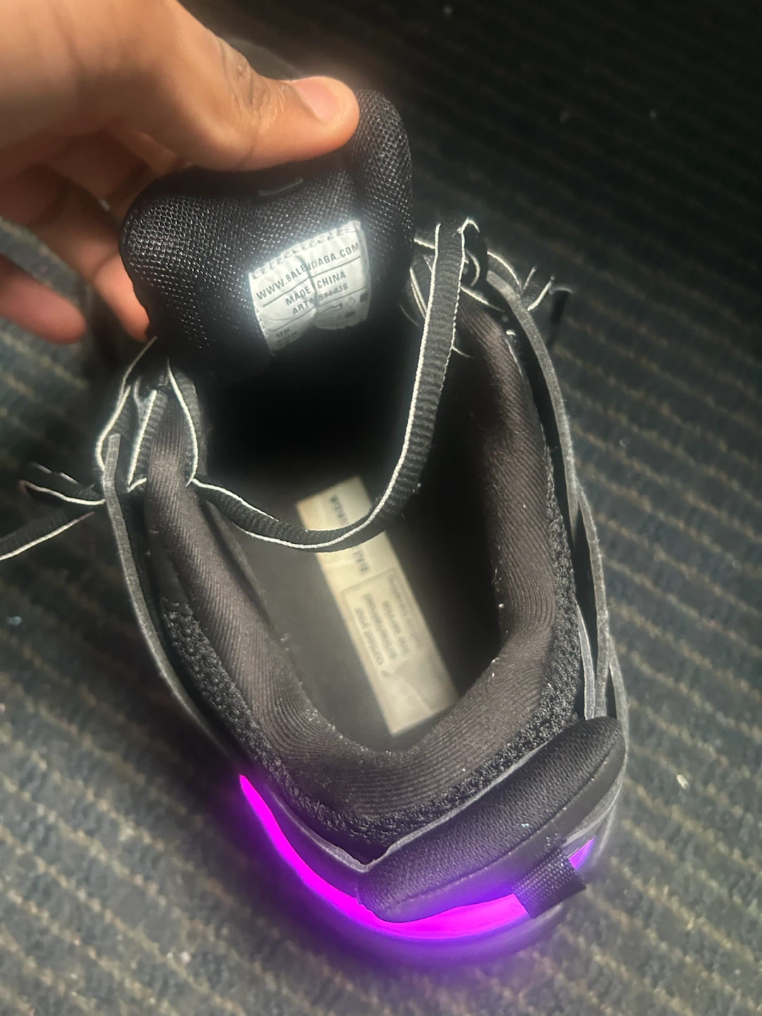 Balenciaga Track LED Sneakers Black - photo 4