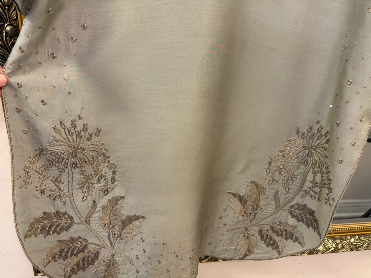SHEEN Sage Green Embroidered Salwar Kameez Suit - photo 5