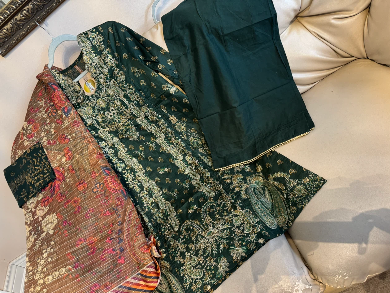 Beechtree Green Embroidered Salwar Kameez Suit - photo 4