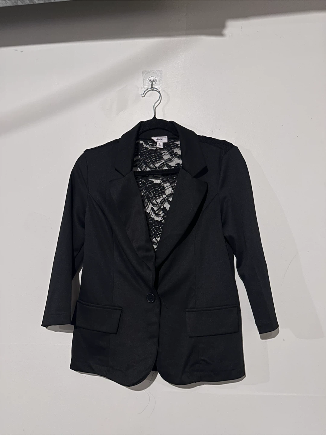 Ardene Black Lace Back Blazer
