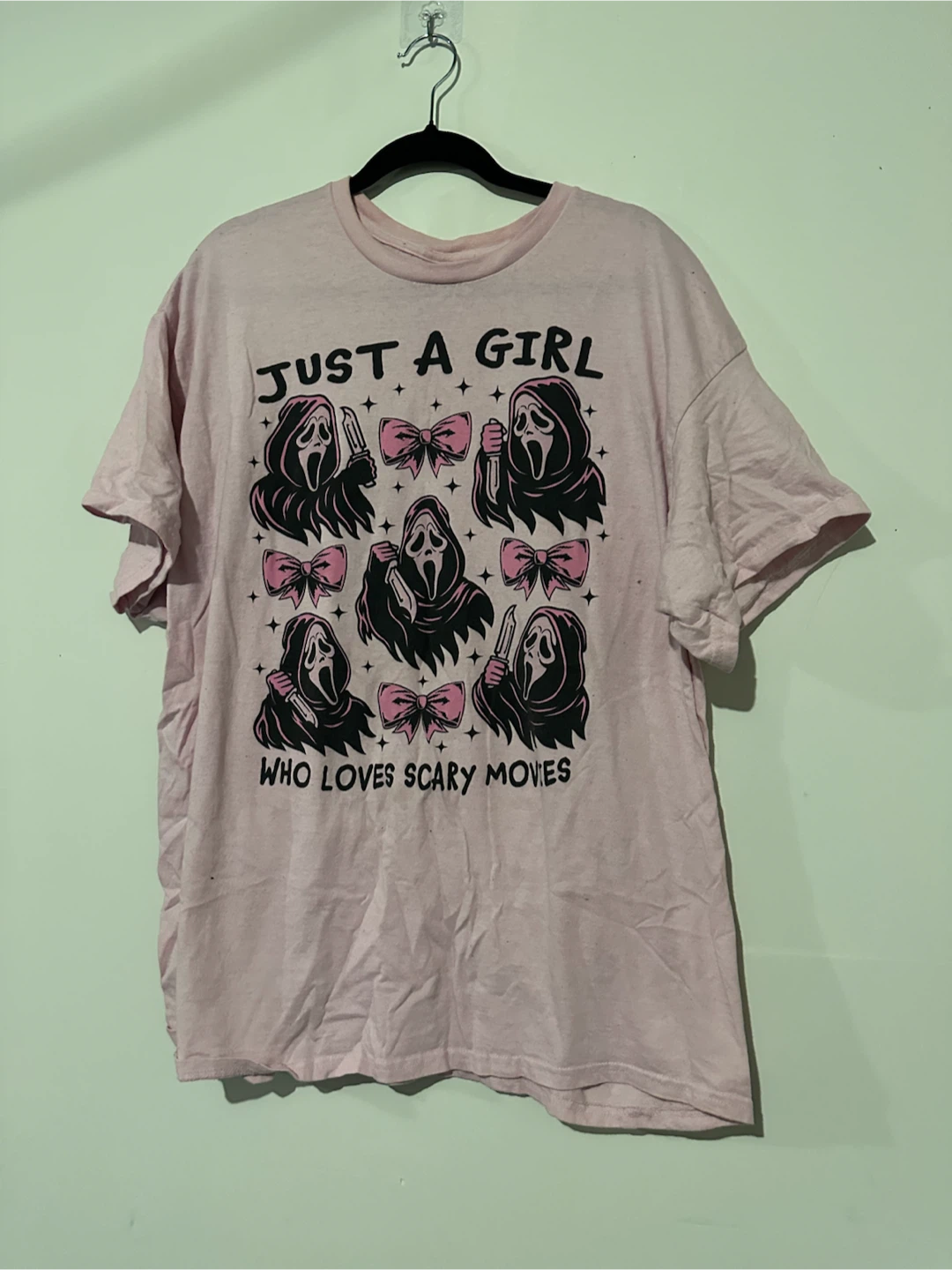 Just a Girl Who Loves Scary Movies T-Shirt