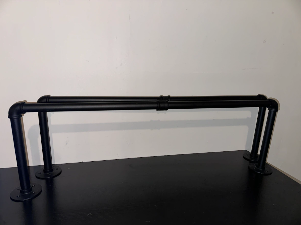Industrial Style Black Pipe clothes rack