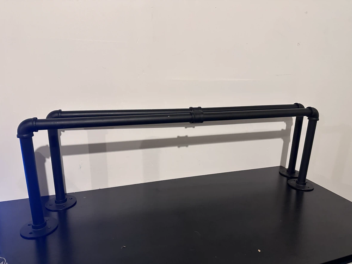Industrial Style Black Pipe clothes rack - photo 2