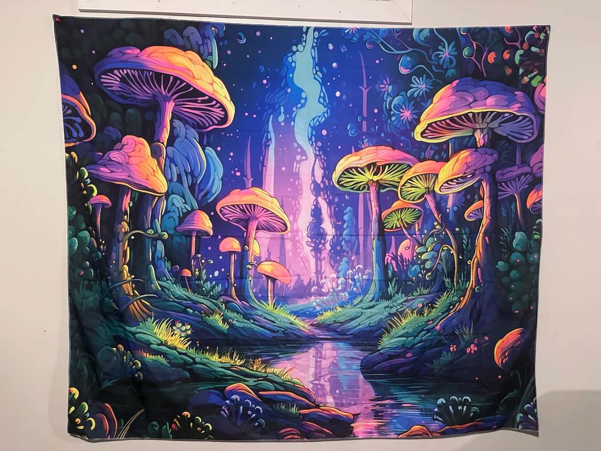 Mushroom Forest Wall Tapestry