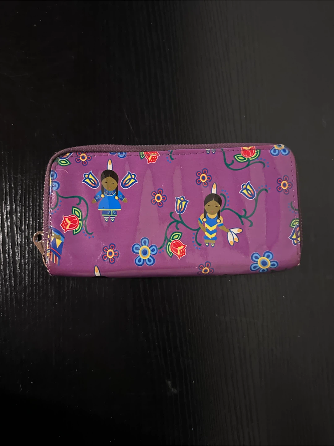 Indigenous Art Print Zip Wallet
