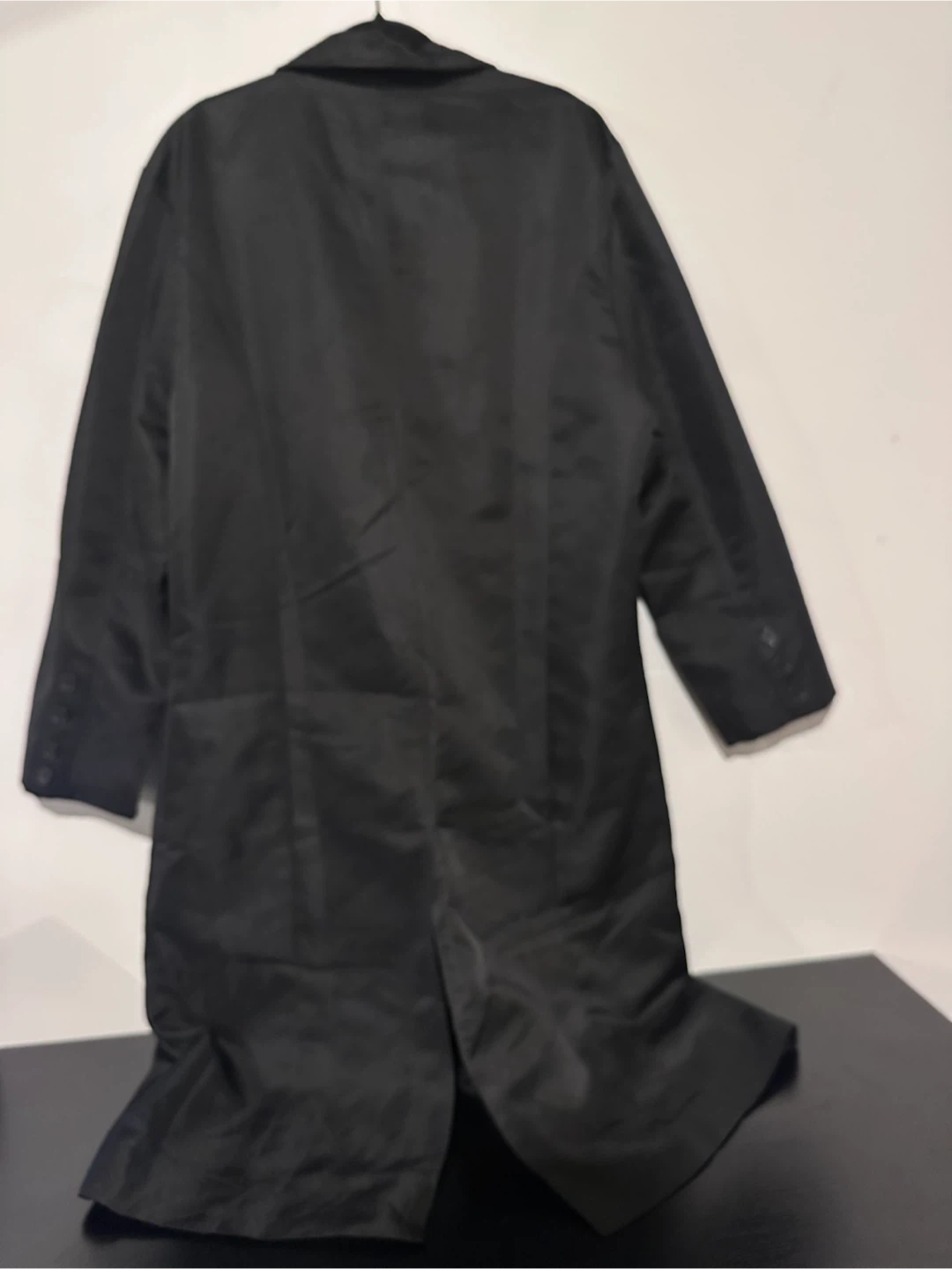 Black Long Overcoat - photo 2