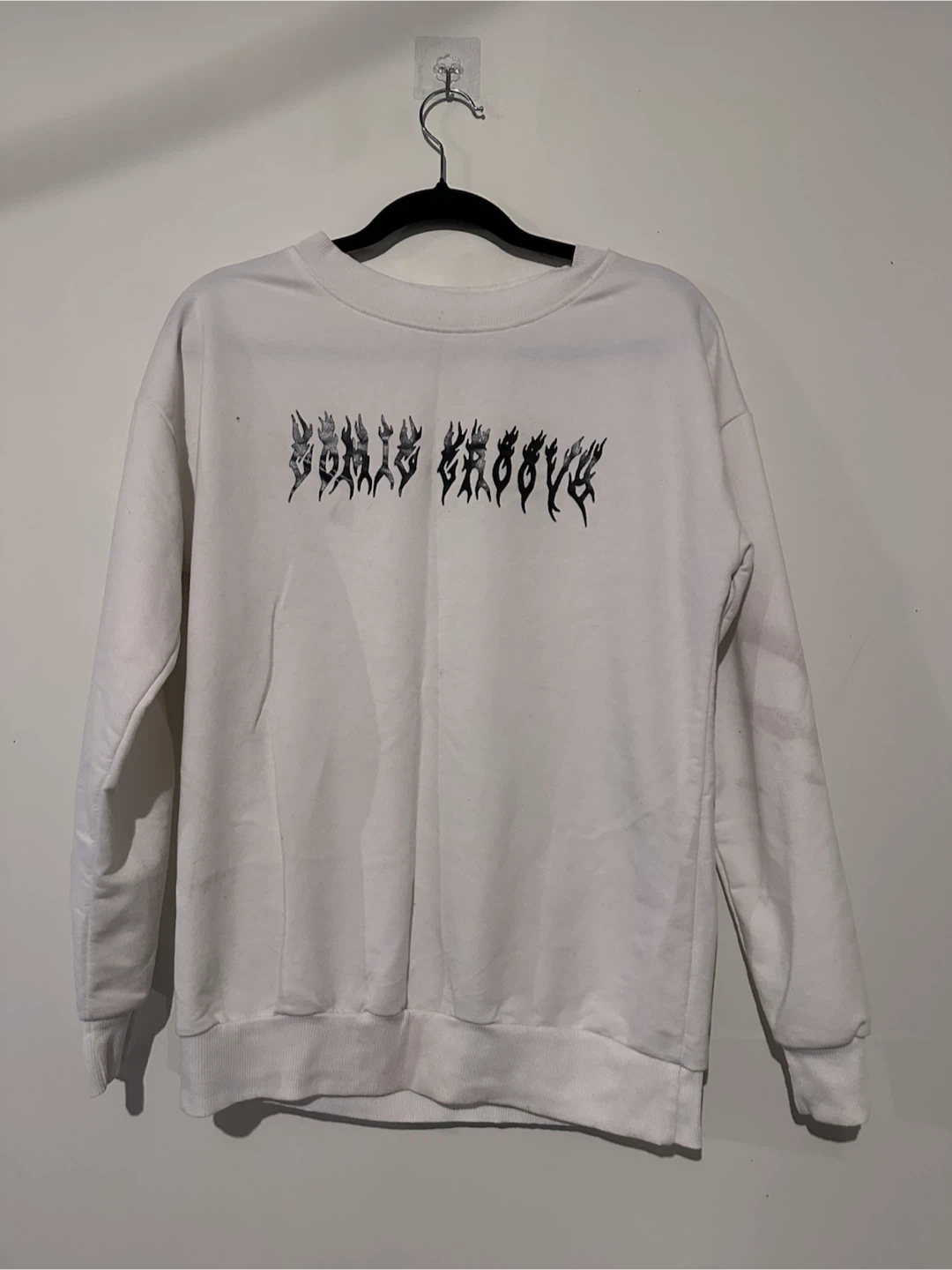 Sonic Groove White Crewneck Sweatshirt