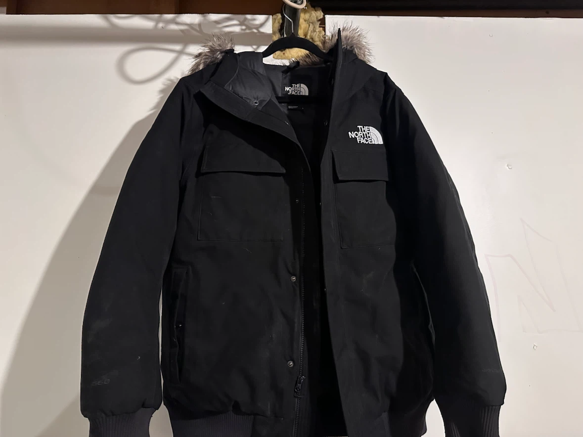 The North Face Black Down Bomber Jacket