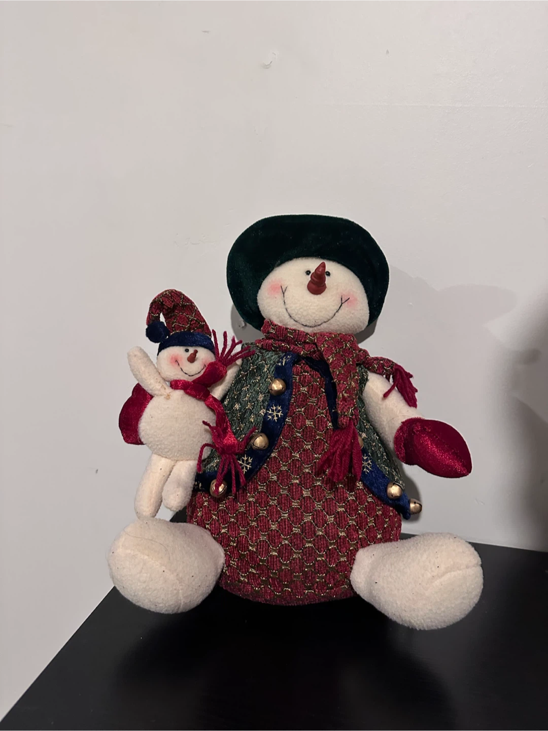 Plush Snowman Holiday Decoration