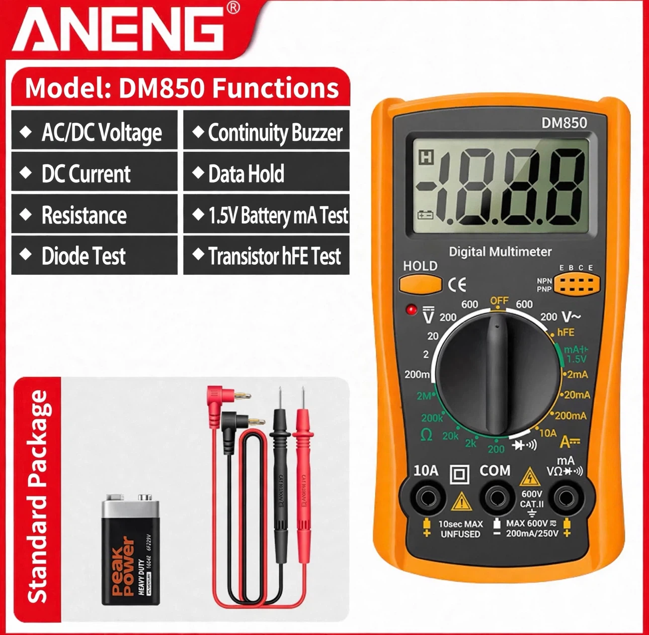 Aneng DM850 Digital Multimeter