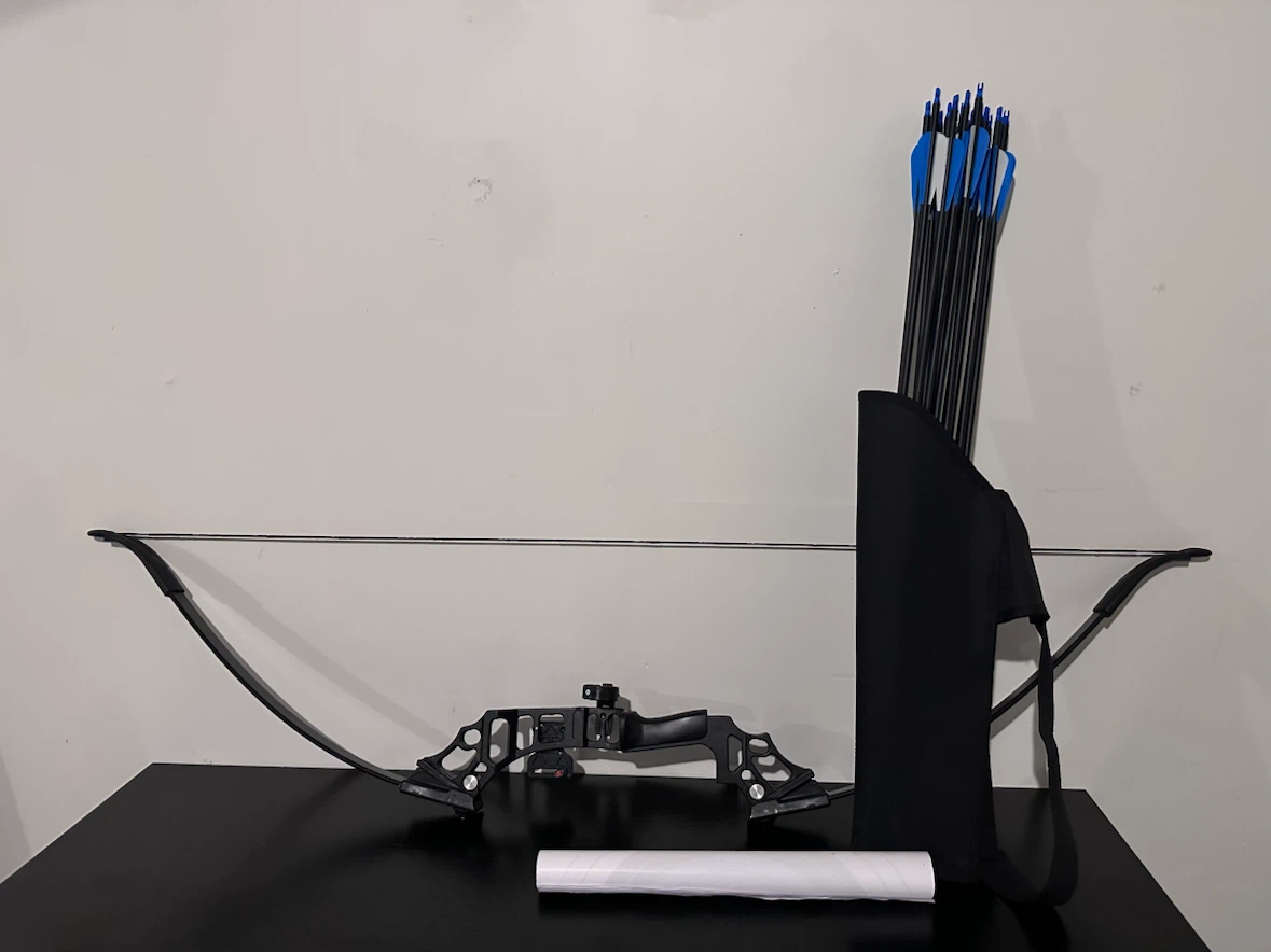 Recurve Bow and Arrow Set with Quiver