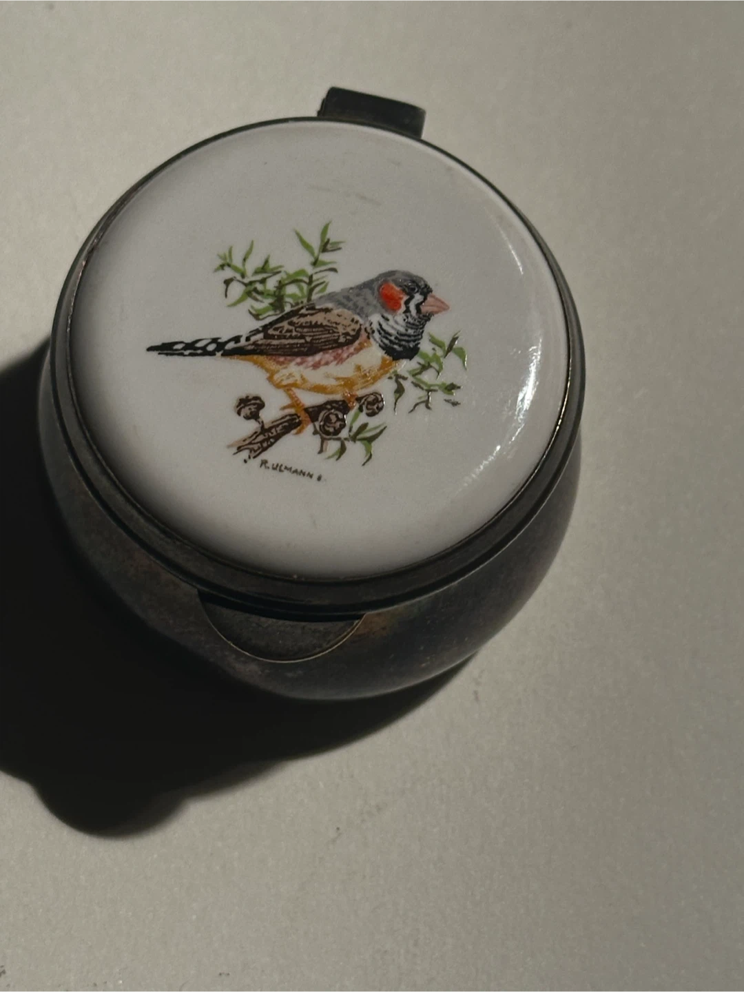 Vintage Strachan Australia Zebra Finch Pipkin Box