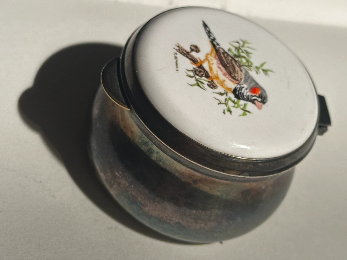Vintage Strachan Australia Zebra Finch Pipkin Box - photo 2