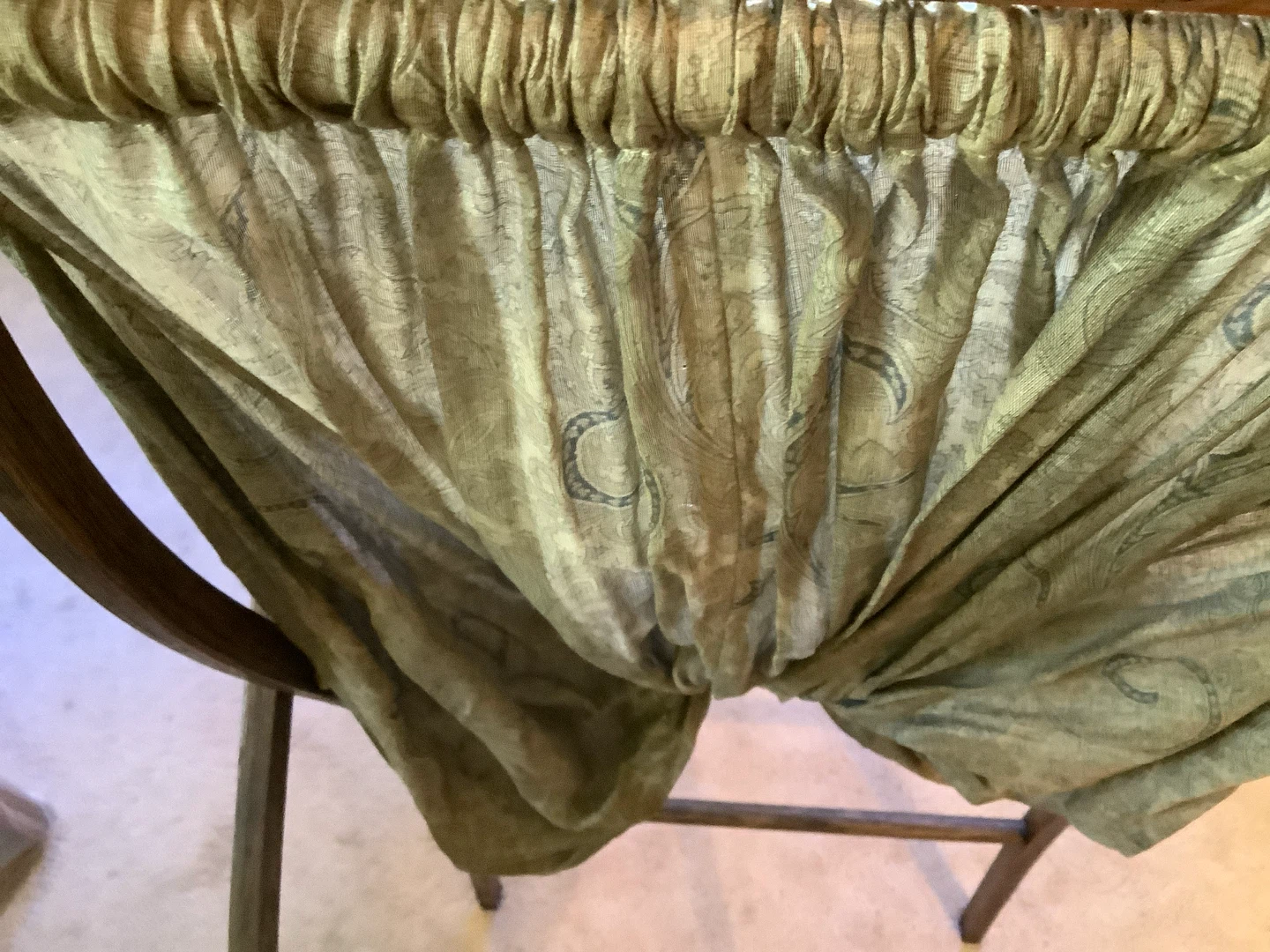Antique/Vintage Folding Sewing/Knitting Oak Wd Caddy 🐞 - photo 5
