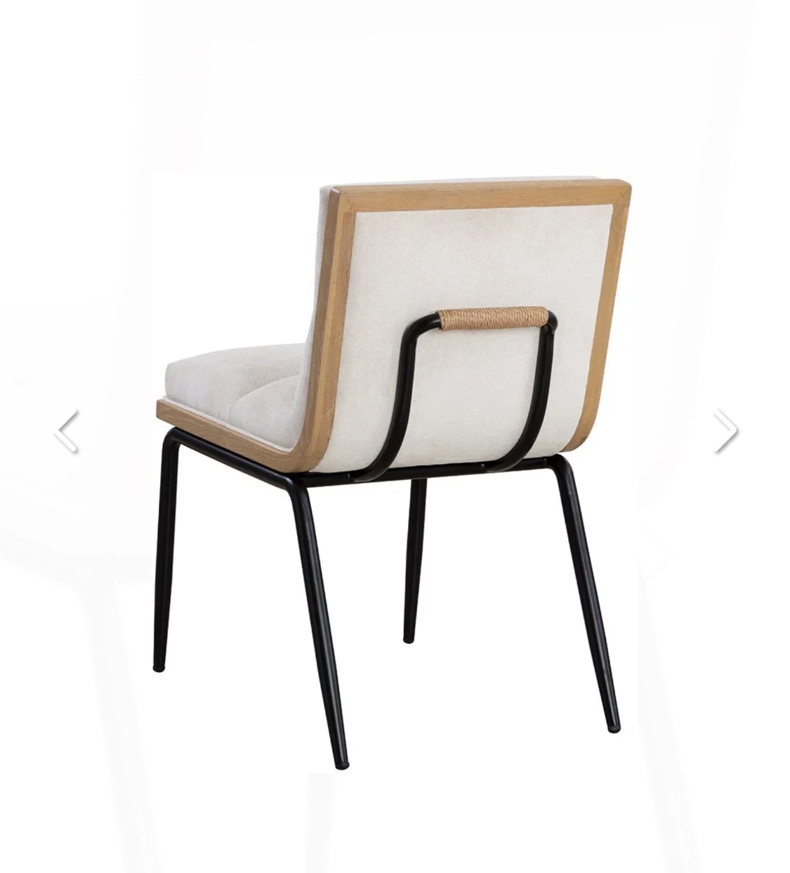 Abilene 2-pack 32" Polo Club Muslin Upholstered 2 Dining Chairs
