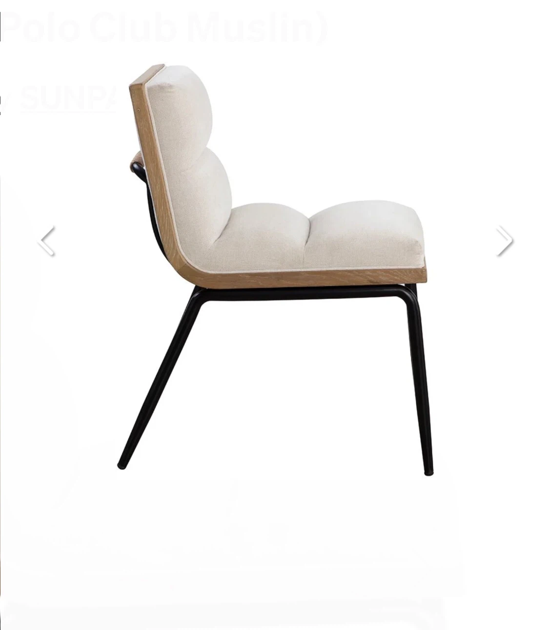 Abilene 2-pack 32" Polo Club Muslin Upholstered 2 Dining Chairs - photo 3
