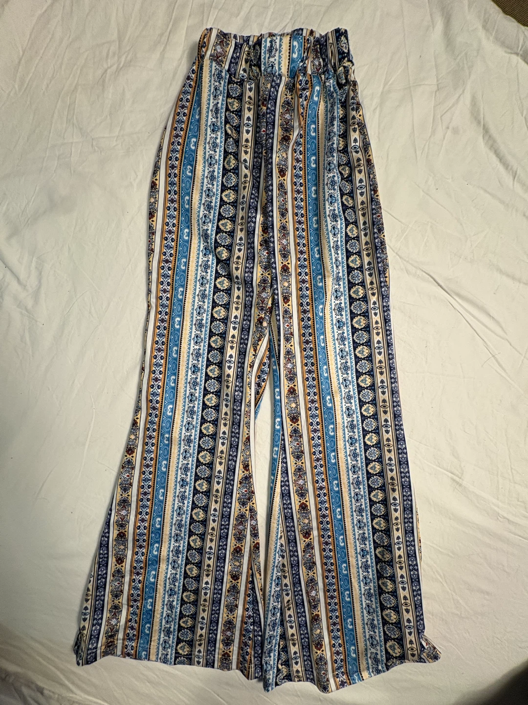 Shein Patterned Wide Leg Pants