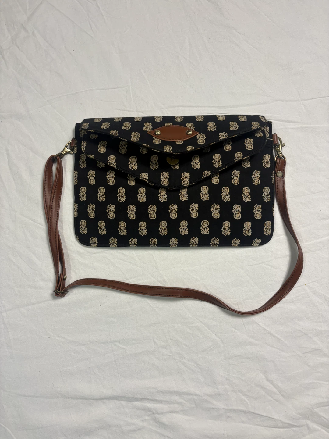 Black patterned crossbody bag - photo 2